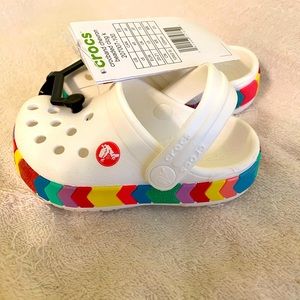 Crocband Chevron Beaded Clog